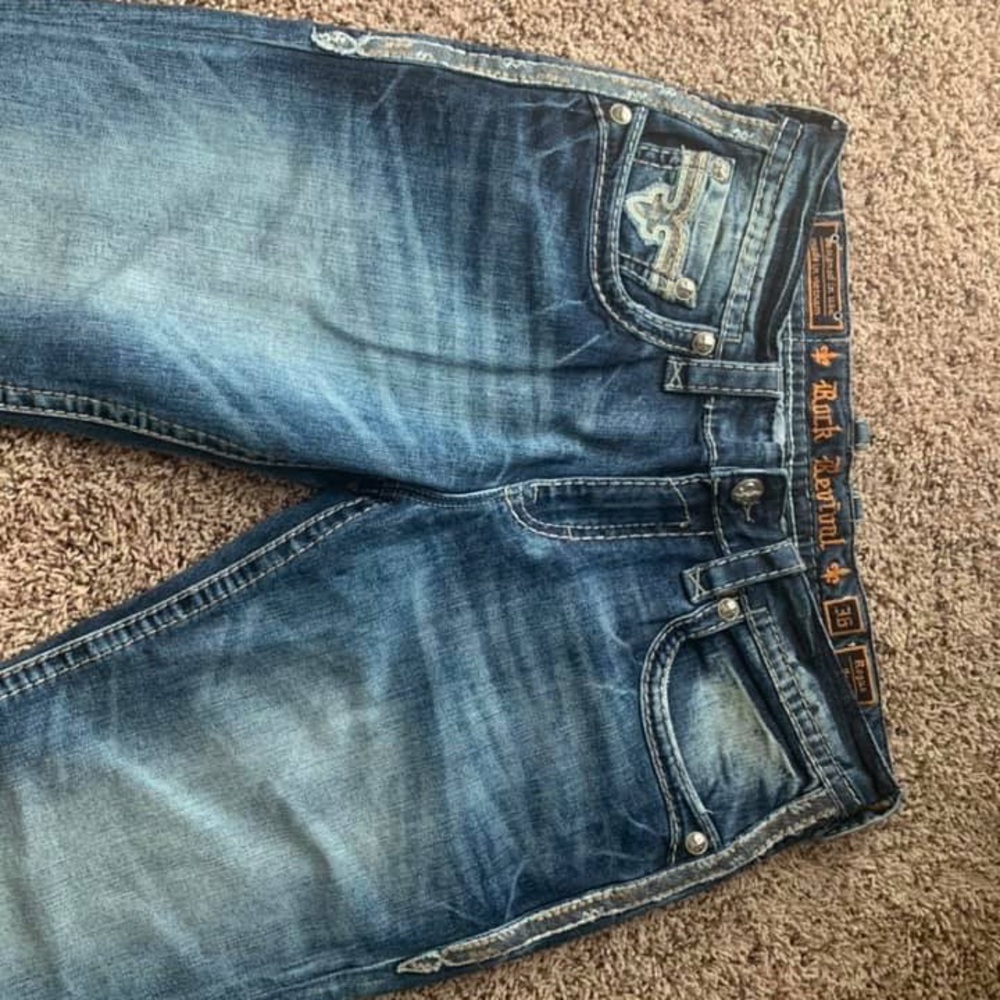MENS ROCK REVIVAL JEANS